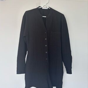 Onia Crinkle Button Down Romper